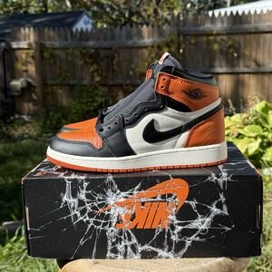 Air Jordan 1 Retro OG 2025 High Shattered Backboard Missing Top Of Box Size 6.5Y